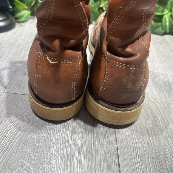 Vintage Bone Dry Biltrite 8” Mens Moc Toe Work Boots Brown Size 6.5 main image 7